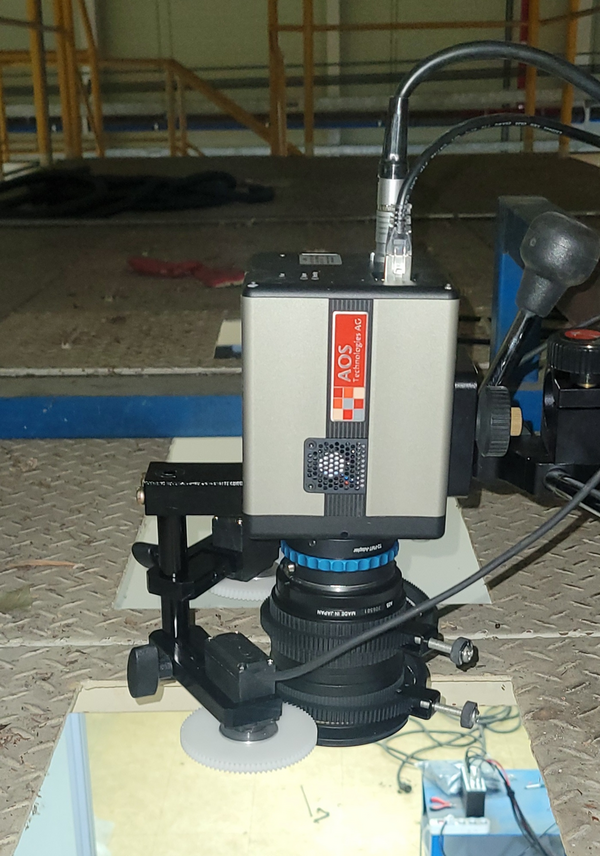 AOS high-speed cameras running in a phase-locked camera network for precise 3D motion analysis